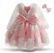 nnjxd girls' tulle flower princess wedding dress for toddler and baby girl 2 logo