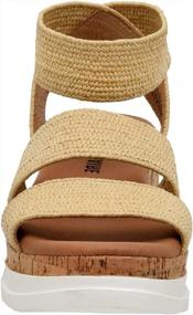 img 3 attached to Cushionaire'S Comfortable Naomi Cork Wedge Sandals For Women With Wide Widths