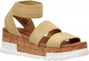img 2 attached to Cushionaire'S Comfortable Naomi Cork Wedge Sandals For Women With Wide Widths
