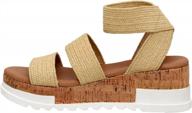 cushionaire's comfortable naomi cork wedge sandals for women with wide widths logo