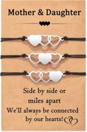 cherish your bond: heart-shaped back to school bracelet set for moms and daughters by manven logo