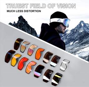 img 2 attached to Unigear Ski & Snowboard Goggles - Clear Vision, Anti-Fog & UV Protection For All Ages