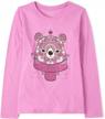 adorable long sleeve graphic t-shirt for girls by the children's place logo