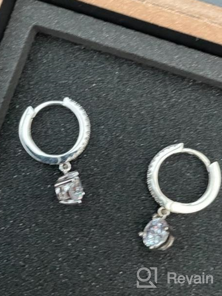 img 1 attached to Cubic Zirconia Hoop Earrings Hypoallergenic Girls' Jewelry in Earrings review by Jay Sterns