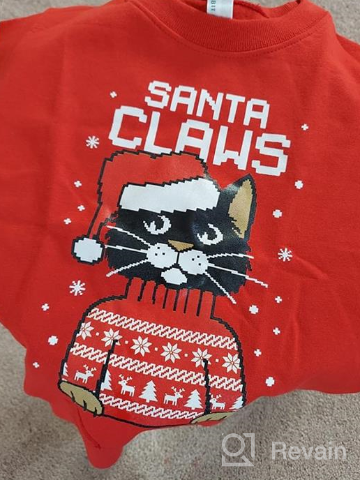 img 1 attached to 🐱 Christmas Youth Kids Sweatshirt with 3D Graphic - Pizza Cat Design for Teen Boys and Girls review by Joshua Gallegos