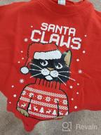 img 1 attached to 🐱 Christmas Youth Kids Sweatshirt with 3D Graphic - Pizza Cat Design for Teen Boys and Girls review by Joshua Gallegos