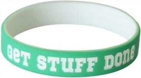 img 3 attached to Customizable Luxe Silicone Wristbands - Personalized For Motivation, Events, Gifts & More!