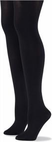 img 4 attached to Ultra-Strong Control-Top Tights For Women: Maximum Coverage And Opacity