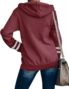 img 1 attached to PINKMSTYLE Women'S Color Block Fleece Zip-Up Hoodie With Pocket For Activewear And Workout