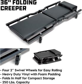 img 1 attached to 🚗 Powerbuilt 6 Piece Car Jack and Garage Creeper Service Set – All-in-One 2 Ton Vehicle Lift with Jackstands, Folding Creeper, and Car Repair Garage Equipment - 640816