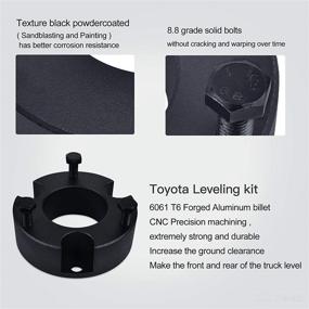 img 1 attached to 🔧 3-inch Front Lift Leveling Kit for Toyota Tacoma, 4Runner & FJ Cruiser (2005-2021) - Improve Off-Road Performance