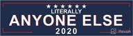 🚗 make a statement with the evolvefish literally anyone else 2020 bumper sticker - get yours now! [11" x 3"] логотип