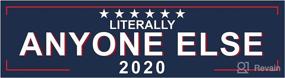 img 1 attached to 🚗 Make a Statement with the EvolveFISH Literally Anyone Else 2020 Bumper Sticker - Get Yours Now! [11" x 3"]