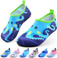 👟 sunnywoo boys' and girls' non-slip aqua socks: toddler barefoot shoes and athletic footwear логотип