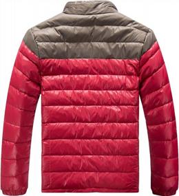 img 3 attached to Men'S White Duck Down Puffer Jacket By Fashciaga - Keep Warm In Style!