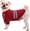 mictovin sweatshirt reflective weather clothes dogs logo