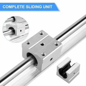 img 2 attached to 2PCS SBR12-1000Mm Linear Rail Slide Guide Shaft And 4PCS SBR12UU Bearing Blocks For Automated Machines And Equipments CNC Kit