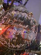 img 1 attached to 2022 Newlywed Holiday Keepsake: Our First Christmas In Our Home Ornaments (3' Half Wreath New Housewarming Decoration) review by Teambringit Truitt