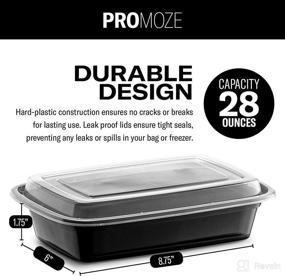 img 2 attached to Microwavable Containers Rectangular BPA Free Dishwasher Storage & Organization : Kitchen Storage & Organization