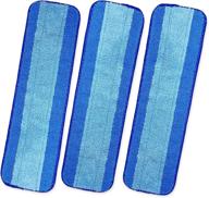 bona turbo mop pads: microfiber reusable floor pad replacement (3 pack) logo