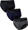 3-pack colorfulleaf mens bamboo rayon underwear briefs - soft, tagless & no fly pouch! logo