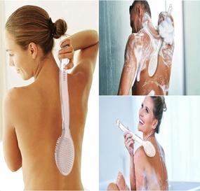 img 1 attached to BOROWN Comfortable Long Handled Exfoliation Transparent