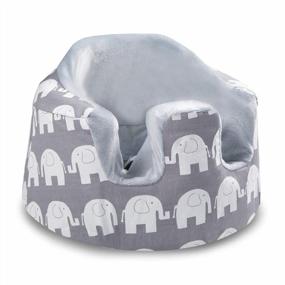 img 4 attached to Bumbo Seat Cover Compatible - Summer Cooling Breathable Grey Elephant Design For Baby Boy Girl