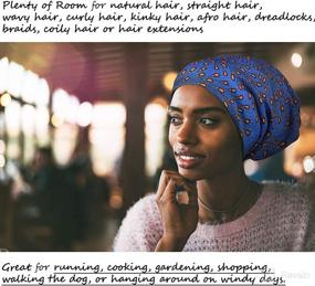 img 1 attached to 🌟 Fuss-Free Beauty: Bonnet Sleeping Beanie Tames Frizzy Natural Hair