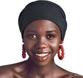 img 3 attached to 🌟 Fuss-Free Beauty: Bonnet Sleeping Beanie Tames Frizzy Natural Hair