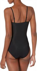 img 1 attached to Gottex Onyx Bandeau One Piece Swimsuit For Women