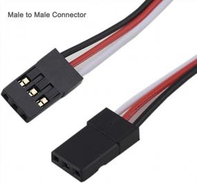 img 3 attached to DIYmall 10Pcs 3.93" Male To Male JR Plug Servo Extension Lead Wire Cable 100Mm For RC Plane