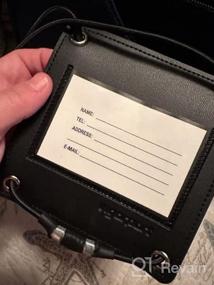 img 7 attached to Ремни для багажа Vigorport: высокоэластичный ремень для путешествий, ремешок для добавления сумки с идентификационными бирками - регулируемый и прочный (черный, нормальный)