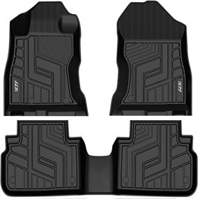 img 4 attached to Auxko TPE Floor Mats Liners 2019-2022 Subaru Forester All-Weather Guard - Full Set Heavy Duty 1st & 2nd Row