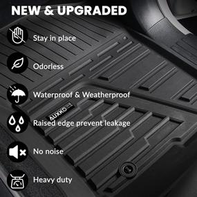 img 1 attached to Auxko TPE Floor Mats Liners 2019-2022 Subaru Forester All-Weather Guard - Full Set Heavy Duty 1st & 2nd Row