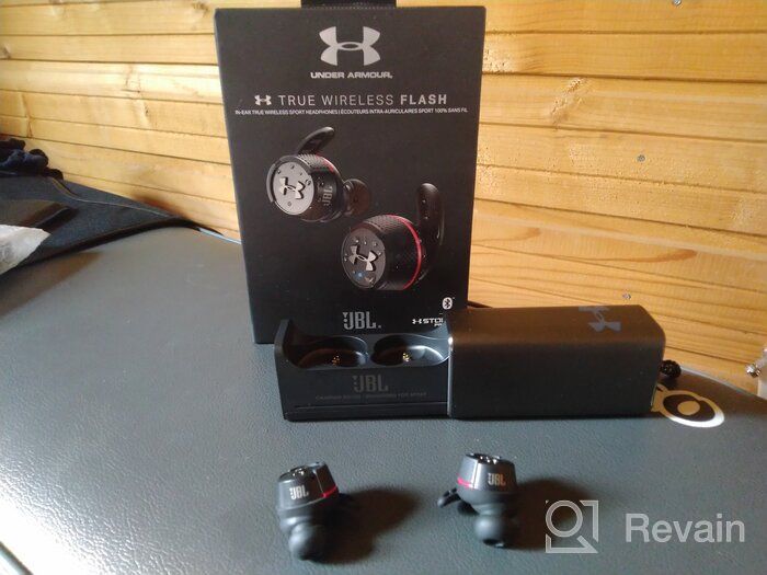 img 1 attached to Under Armour UA True Wireless Flash Project Rock Edition Headphones OSFA Black: Unleash Your Limitless Training Potential review by Alvin Hltan ᠌