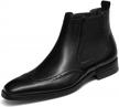 frasoicus mens chelsea boots mens leather dress boots logo