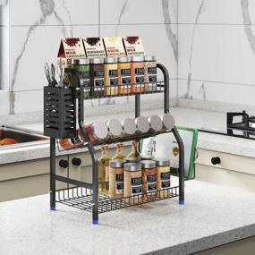 img 3 attached to Organize Your Kitchen With Junyuan'S 3-Tier Spice Racks And Multi-Functional Cutting Board Storage Holder