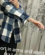 img 1 attached to Stay Cozy And Chic With SHEWIN'S Long Sleeve Plaid Shacket Coats For Women review by Matt Dyen