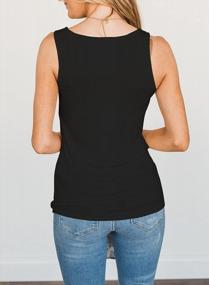 img 1 attached to Stay Cool In Style: Women'S Criss Cross Sleeveless Tank Top For Summer