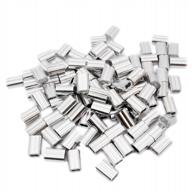toyeliu 100 шт. алюминиевые обжимные петлевые втулки кабельные обжимные для троса диаметром 1/16 дюйма логотип