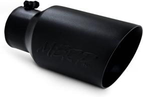 img 1 attached to MBRP T5072BLK Dual Wall Angled Exhaust Tip (Black Coated) - 6-inch O.D.