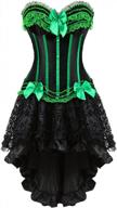 unleash your inner gothic queen with kranchungel steampunk corset skirt & renaissance dress for women - perfect for burlesque & costume parties! logo