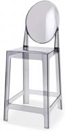 2xhome прозрачный современный безрукий стул середины века со спинкой ghost counter высота барного стула 25 дюймов логотип