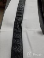 img 1 attached to Celtic Pattern Embossed Black Leather Men's Accessories for S-size review by Eric Owens