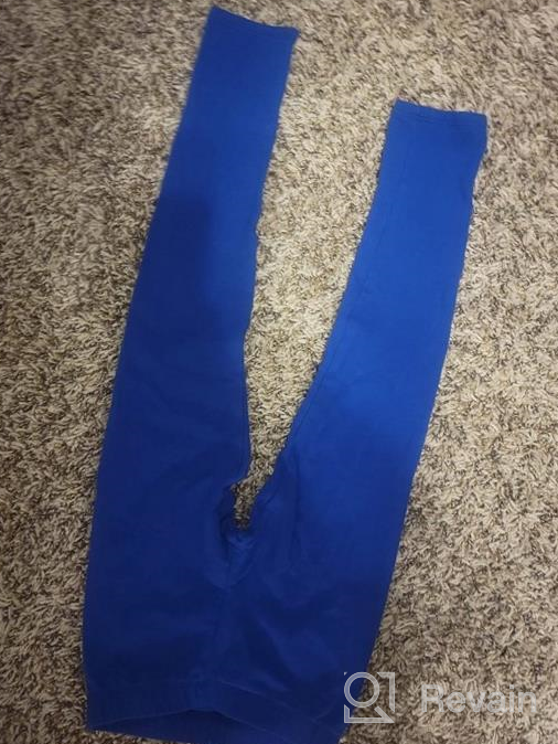 img 1 attached to Comfortable Stretch Cotton Footless Leggings for Girls' Clothing review by Anthony Cayton