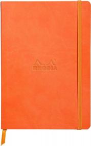 img 4 attached to Rhodia Rhodiarama Softcover Notebook In Tangerine: 80 Dot Sheets, 6 X 8 1/4 - A Perfect Journal For Every Occasion!
