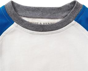 img 3 attached to Colorblock Raglan Tops, Tees & Shirts for Boys - Hope Henry Sleeve