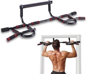 img 4 attached to Get Fit At Home With WEEDABEST Pull Up Bar - No Screws Required!