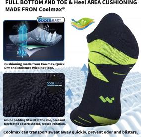 img 1 attached to Enhanced Performance: Compression Athletic Running CoolMax Cushion for Optimal Comfort and Support