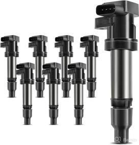 img 4 attached to 🔥 A-Premium Ignition Coils Pack for Buick Lucerne 2007-2011 Cadillac DTS SRX STS XLR 4.4L 4.6L (Set of 8) - Premium Replacement